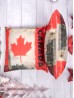 Retro Vintage Double-sided Canadian Flag Print Cushion & Filler